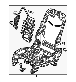 81526TYRA62 - Body: Seat Frame for Acura Image