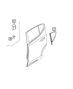 68607024AA - : Quarter Window Glass, Right for Dodge: Hornet Image