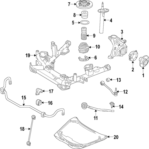 Suspension Components for 2016 BMW X4 #1