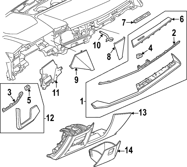 8Y1853190P6VI - Body: Trim Assembly for Audi Image