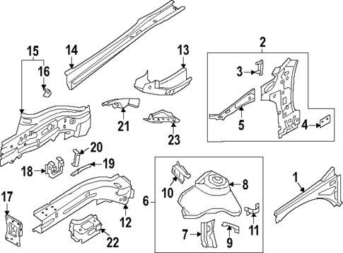 Structural Components & Rails for 2024 Volkswagen Golf R #0