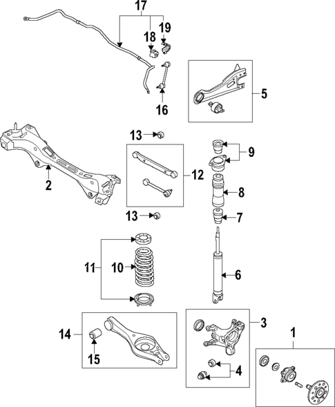 Rear Suspension for 2008 Kia Optima #0