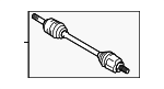 391001BA0A - Front Drive Axle: Axle Assembly for Infiniti Image