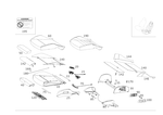2139104613 - Driver Seat: Padding, Frt. Seat Cush for Mercedes-Benz: C350e, C400, C43 AMG, C450 AMG, C63 AMG, C63 AMG S, E300, E350, E43 AMG, E53 AMG, E63 AMG S Image