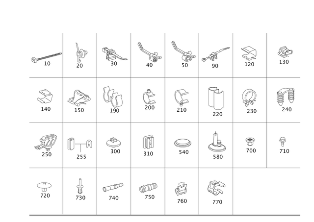 9959006 - Electrical Equipment and Instruments: Cable Tie for Mercedes-Benz: 180A, 180b, 180C, 220a, 250, 300C, 300CD, 300S, 350SD, A220, A35 AMG, AMG GT, AMG GT 43, AMG GT 53, AMG GT 55, AMG GT 63, AMG GT 63 Pro, AMG GT 63 S, AMG GT 63 S E Performance, AMG GT Black Series, AMG GT C, AMG GT R, AMG GT S, C230, C240, C250, C280, C300, C32 AMG, C320, C350, C350e, C400, C43 AMG, C450 AMG, C55 AMG, C63 AMG, C63 AMG S, C63 AMG S E Performance, CL500, CL55 AMG, CL550, CL600, CL63 AMG, CL65 AMG, CLA250, CLA35 AMG, CLA45 AMG, CLA45 AMG S, CLE300, CLE450, CLE53 AMG, CLK320, CLK350, CLK500, CLK55 AMG, CLK550, CLK63 AMG, CLS400, CLS450, CLS500, CLS53 AMG, CLS55 AMG, CLS550, CLS63 AMG, CLS63 AMG S, E250, E300, E320, E350, E400, E43 AMG, E430, E450, E500, E53 AMG, E55 AMG, E550, E63 AMG, E63 AMG S, EQB 250+, EQB 300, EQB 350, EQE 350, EQE 350 SUV, EQE 350+, EQE 350+ SUV, EQE 500, EQE 500 SUV, EQE AMG, EQE AMG SUV, EQS 450, EQS 450 SUV, EQS 450+, EQS 450+ SUV, EQS 580, EQS 580 SUV, EQS AMG, G500, G55 AMG, G550, G550 4x4, G580, G63 4x4 Squared AMG, G63 AMG, G65 AMG, GL320, GL350, GL450, GL550, GL63 AMG, GLA250, GLA35 AMG, GLA45 AMG, GLB250, GLB35 AMG, GLC300, GLC350e, GLC43 AMG, GLC63 AMG, GLC63 AMG S, GLC63 AMG S E Performance, GLE300d, GLE350, GLE400, GLE43 AMG, GLE450, GLE450 AMG, GLE450e, GLE53 AMG, GLE550e, GLE580, GLE63 AMG, GLE63 AMG S, GLK250, GLK350, GLS350d, GLS450, GLS550, GLS580, GLS63 AMG, Maybach EQS 680 SUV, Maybach GLS600, Maybach S550, Maybach S560, Maybach S580, Maybach S600, Maybach S650, Maybach S680, ML250, ML320, ML350, ML400, ML430, ML450, ML500, ML55 AMG, ML550, ML63 AMG, R320, R350, R500, S350, S400, S430, S450, S500, S55 AMG, S550, S550e, S560, S580, S580e, S600, S63 AMG, S63 AMG E Performance, S65 AMG, SL400, SL43 AMG, SL450, SL500, SL55 AMG, SL550, SL600, SL63 AMG, SL63 AMG S E Performance, SL65 AMG, SLC300, SLC43 AMG, SLK230, SLK250, SLK280, SLK300, SLK320, SLK350, SLK55 AMG Image image