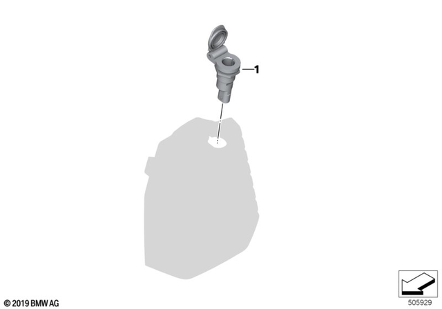 61347714741 - General Electrical System: Plug-in Socket -  for BMW-Motorrad Image