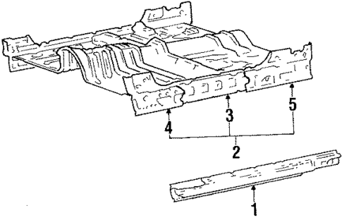 Floor & Rocker for 1995 Mitsubishi Mighty Max #0