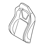 FR3Z6364416BD - Body: Seat Back Cover for Ford: Mustang Image