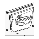 676105C201B0 - Body: Door Trim Panel for Scion: xA Image