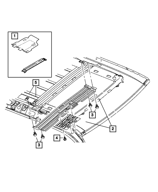 6101682 - Instrument Panel and Radios and Consoles: Hex Head Bolt And Coned Washer for Mopar Image