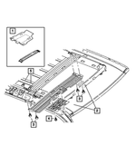 5064333AA - Instrument Panel and Radios and Consoles: Rear Seat Video Bracket Assy for Mopar Image