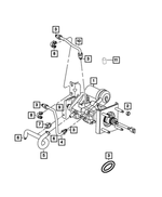 4581699AA - Brakes: Hydro Boost Gear Port Tube Assembly for Mopar Image