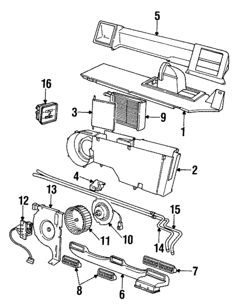 Auxiliary Heater & AC for 1994 Chrysler Town & Country #1