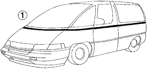 Stripe Tape for 1990 Chevrolet Lumina APV #0