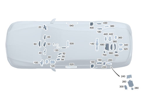 Antenna, Antenna Amplifier and Wiring Harnesses for 2021 Mercedes-Benz S 500 #0