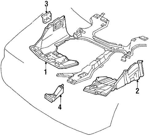 Splash Shields for 1991 Toyota Corolla #0