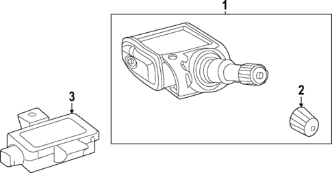 Tire Pressure Monitor Components for 2023 Mercedes-Benz SL 43 AMG&reg; #0