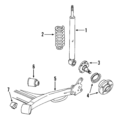 Rear Suspension for 2005 Volkswagen Golf #1