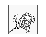 88410G3030 - Body: Seat Back Frame for Hyundai: Elantra GT Image