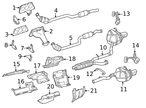 Exhaust Manifold for 2013 Mercedes-Benz E 350 #1