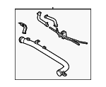 254603C700 - Cooling System: Inlet Pipe for Hyundai: Genesis Coupe Image