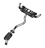 68470243AF - Exhaust: Muffler &amp; Pipe for Mopar Image