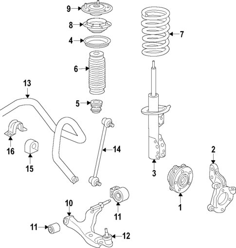 Suspension Components for 2024 Chevrolet Traverse Limited #0