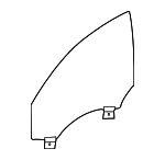 C2D41359 - : Door Glass for Jaguar: XJ, XJR, XJR575 Image