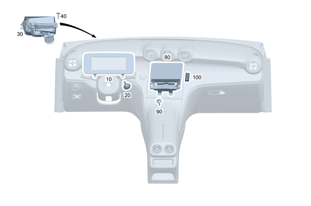 9907006 - Electr. System: Pan Head Screw W Collar for Mercedes-Benz Image image