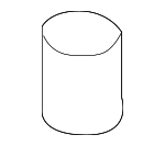 3C0820231 - HVAC: Rear Suction Line Cap for Porsche: Cayenne, Panamera Image