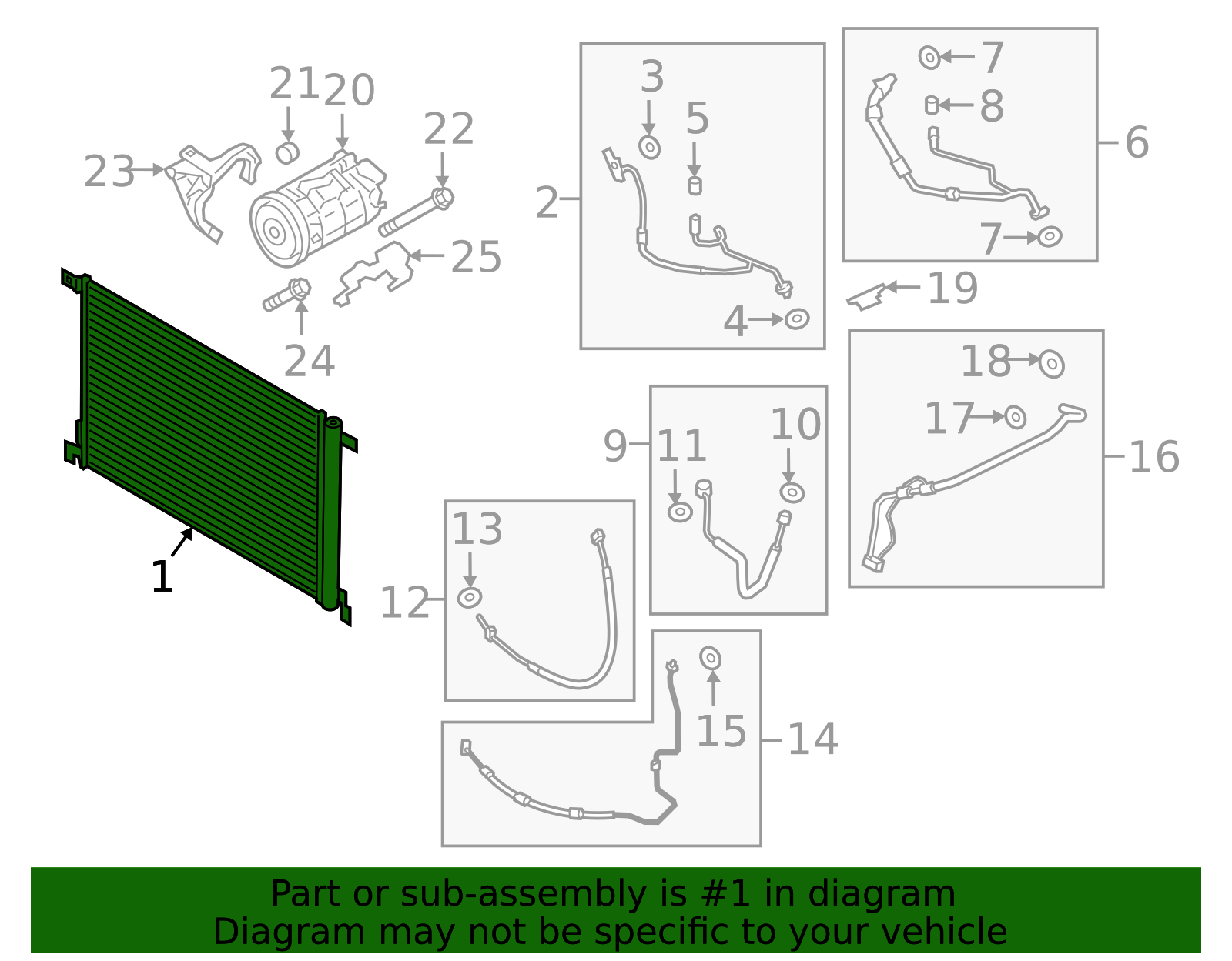 A/C Condenser - Porsche (PAB-816-411-00)
