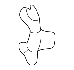 31389907 - Body: Upper Center Pillar Trim Retainer for Volvo: C40 Recharge, EC40, EX90, S60, S90, V60, V60 Cross Country, V90, V90 Cross Country, XC40, XC40 Recharge, XC60, XC90 Image