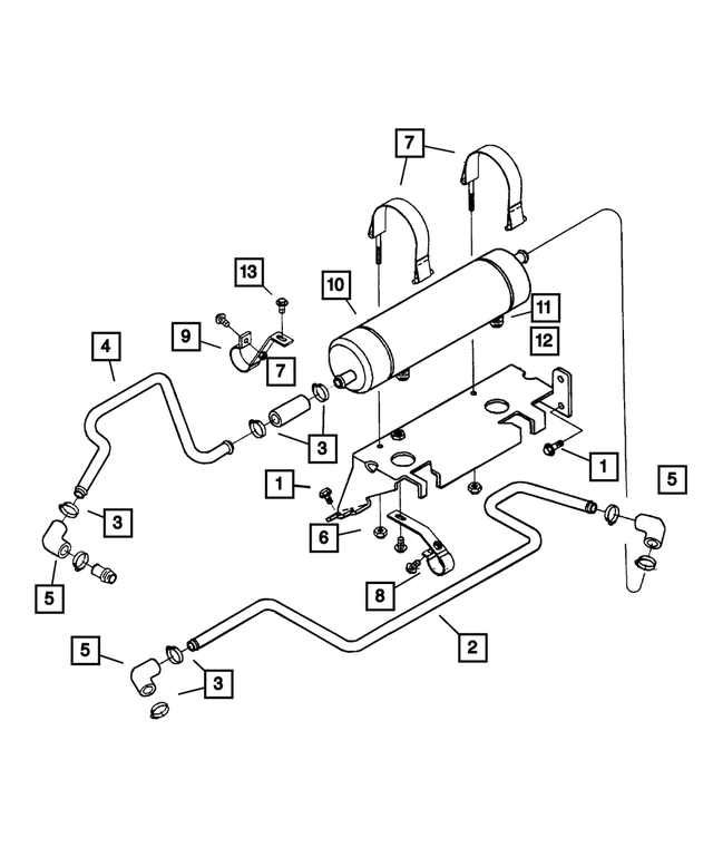 5011918AA - Cooling: Oil Cooler Tube for Mopar Image