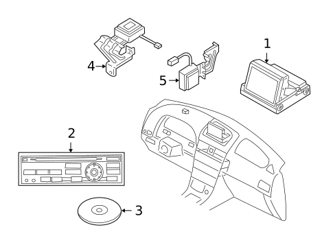 Navigation System Components for 2002 INFINITI I35 #0