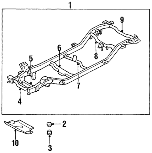 Frame & Components for 1995 Kia Sportage #0