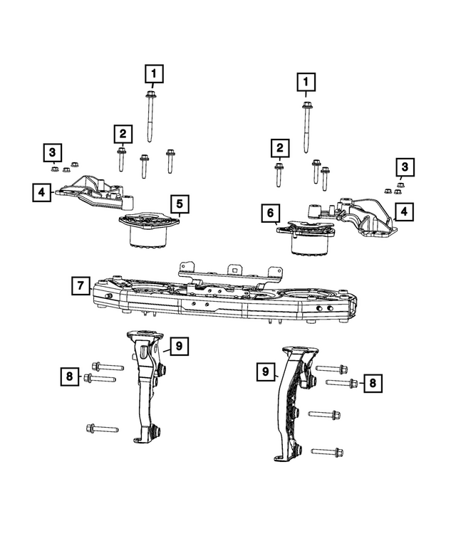 6513134AA - High Voltage Powertrain Systems: Hex  Head Screw And Washer for Mopar Image