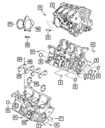 4556222AB - Engine 3.8L Six Cylinder: Cylinder Block Oil Hole Plug for Mopar Image