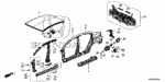 90147634003 - Body/Air Conditioning: BOLT, FENDER (6X18) for Honda Image