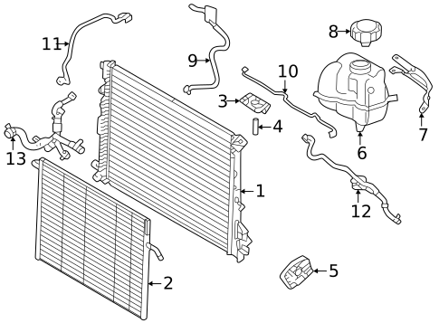 Radiator & Components for 2023 Volvo V60 #21