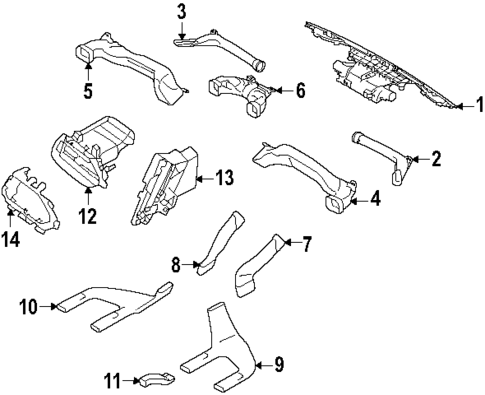 Ducts for 2025 Subaru Forester #0