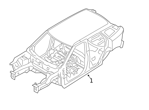 Body Shell for 2021 Land Rover Range Rover Evoque #0