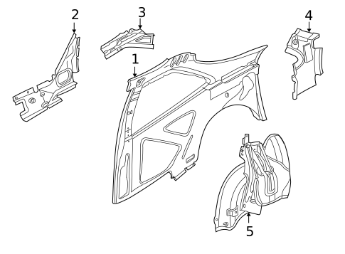 Inner Structure for 2001 Saab 9-3 #0