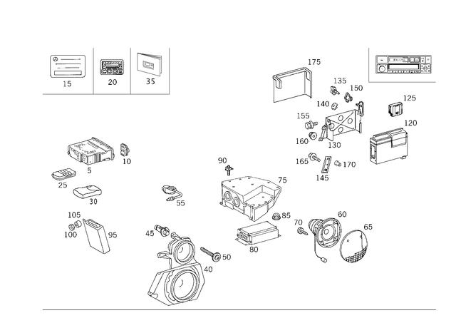 2088202389 - Electrical System: Control Panel for Mercedes-Benz Image image