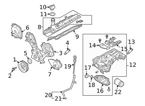 Engine Parts for 2015 INFINITI Q40 #1