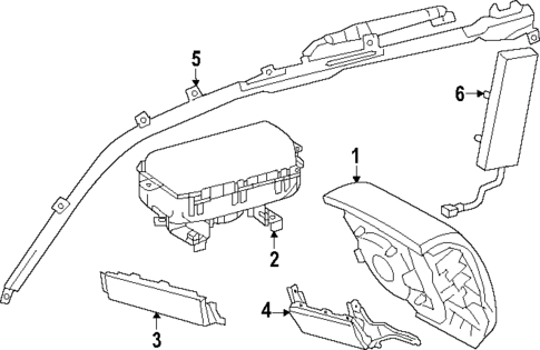 Air Bag Components for 2025 Toyota Sequoia #0