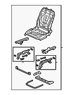81126SZAA02 - Body: Seat Frame for Honda: Pilot Image