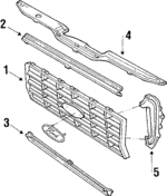 E3TZ8200H - Body: Grille for Ford Image