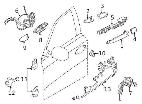 Rear Door for 2014 Nissan Pathfinder #1
