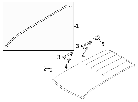 Exterior Trim - Roof for 2021 Subaru Forester #0