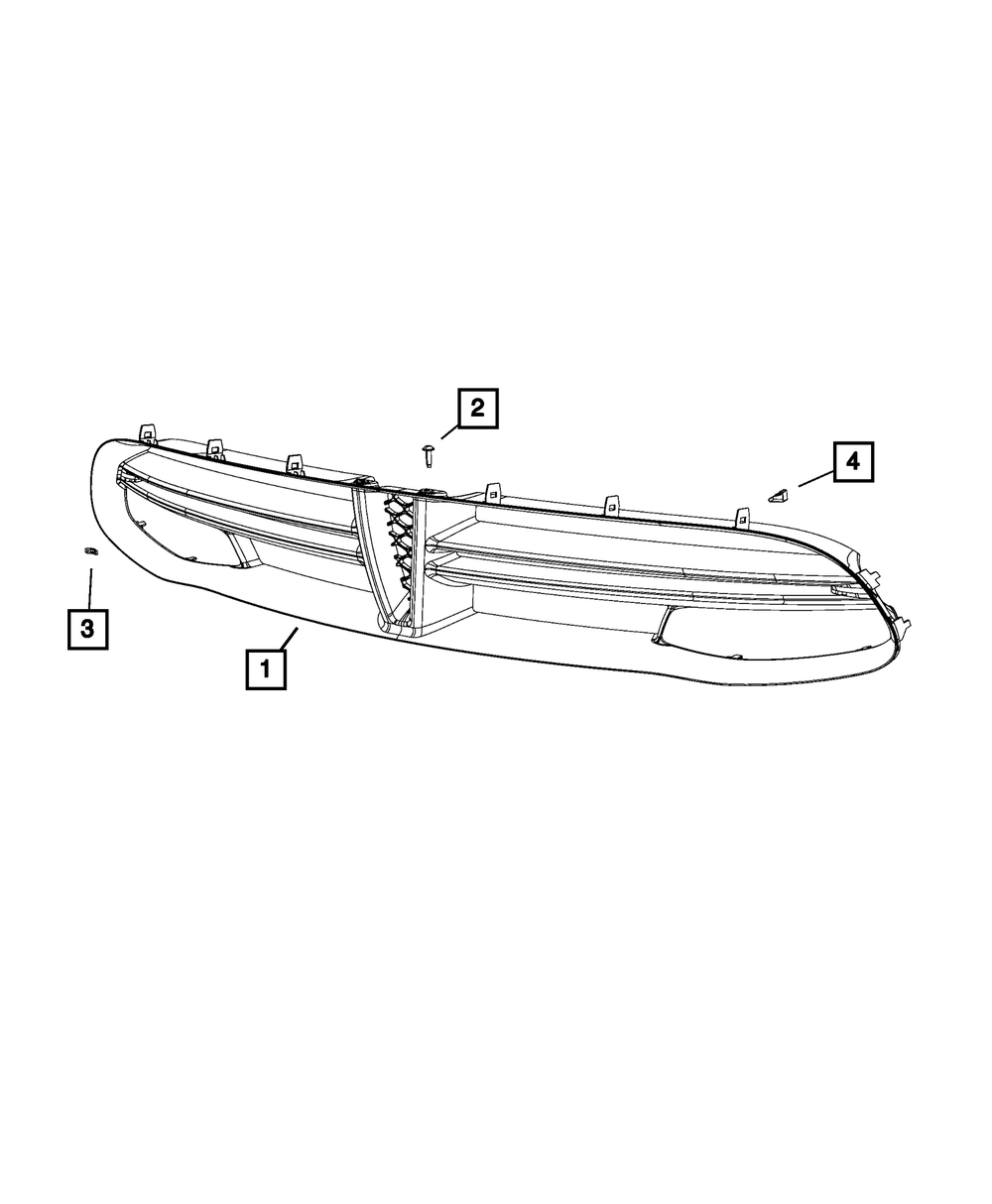 Radiator Grille - Mopar (68141085ab)